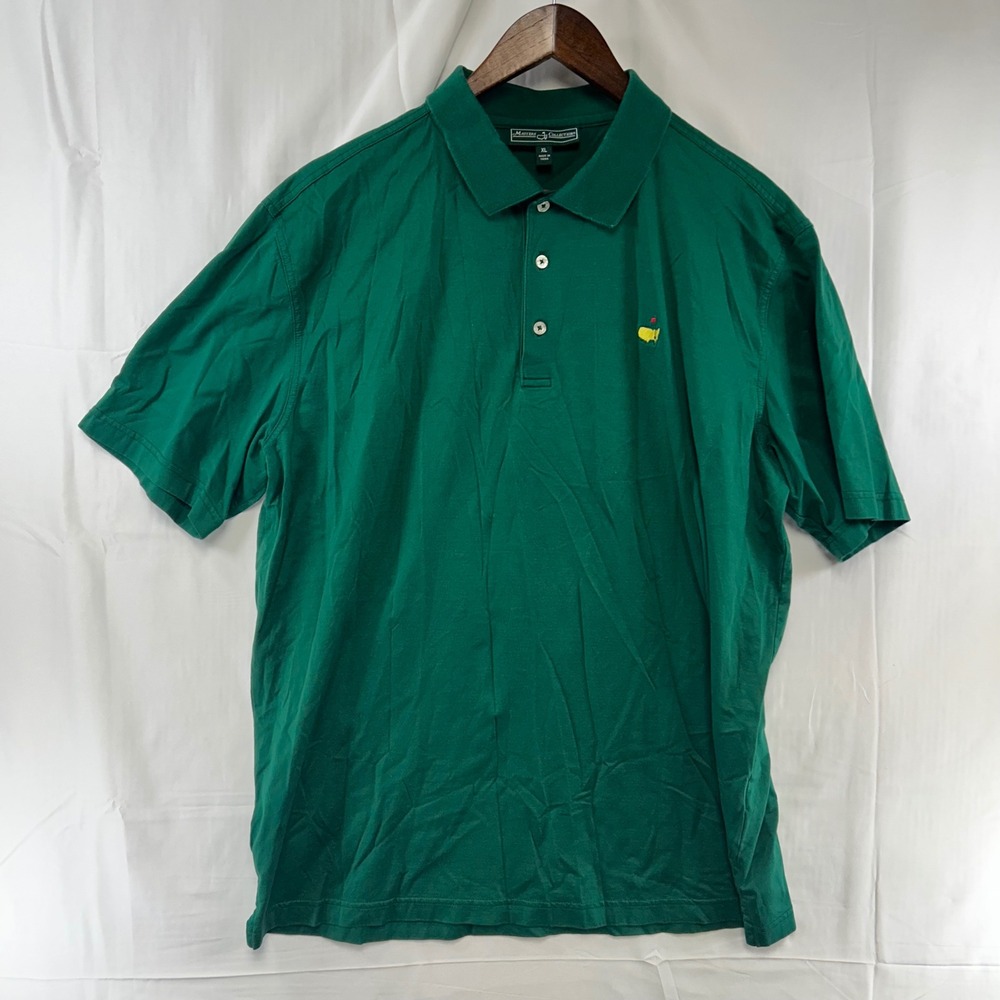 Masters Collection Polo Shirt Mens XL Green Pima Cotton Embroidered Logo